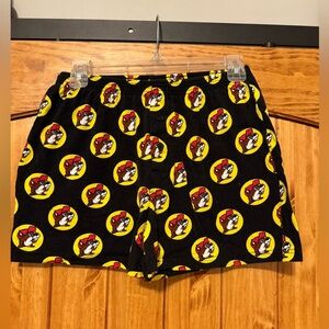 Black Boxer Shorts with Buc-ee’s Character Print